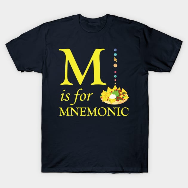 M is for Mnemonic T-Shirt by JFCharles